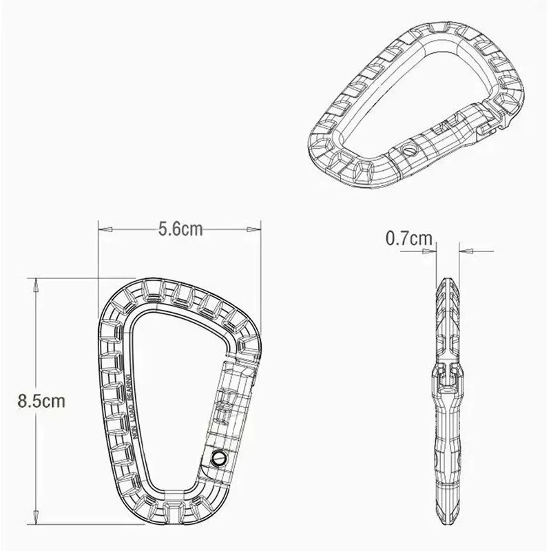 2/5/16Pcs Taktische Karabiner  – Chain Quick Link Bewertung und Preis