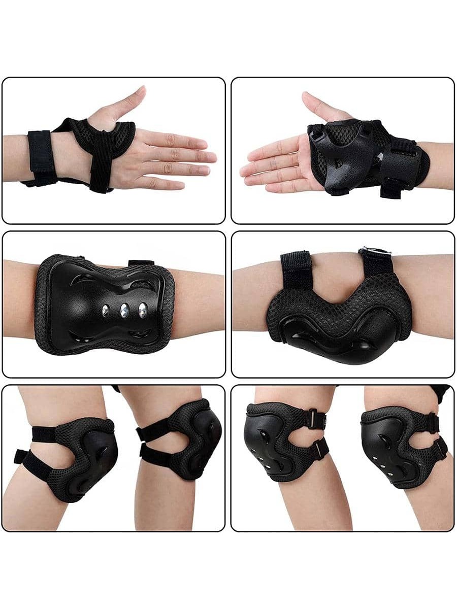6-teiliges Kinderschutzausrüst – Mountain Biking Elbow Pads Bewertung und Preis